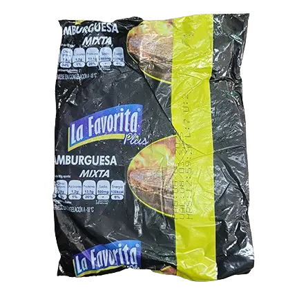 Hamburguesa mixta de res y pollo, 90g