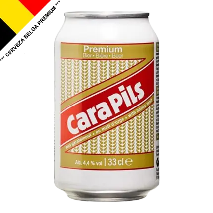 Cerveza Belga CARA PILS, Alc. 4.4%, 330ml, 24U